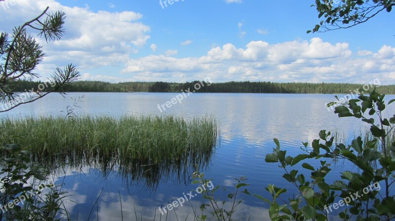 Lake Landscape Clouds Water Nature