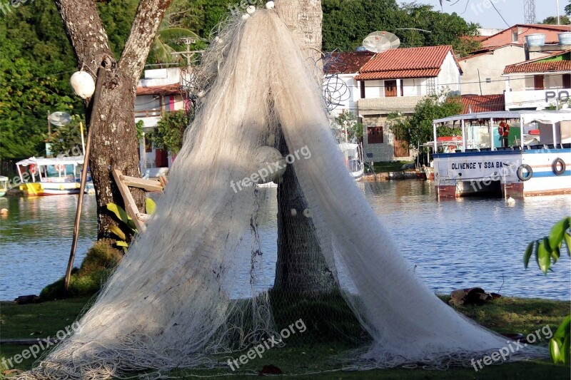 Fishing Net Fishermen Island Fish Tropical