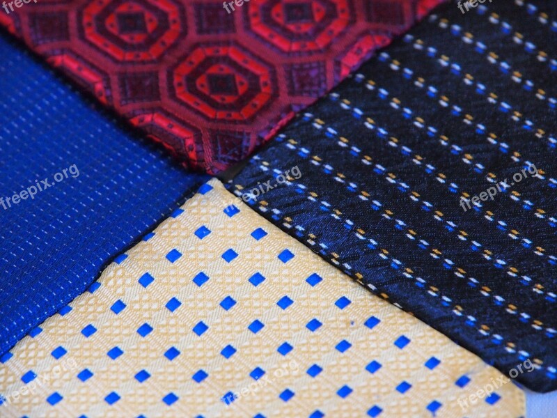 Four Color Neckwear Composition Free Photos