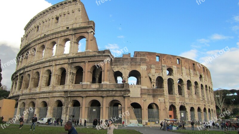 Colosseum Rome Roman Historic Building