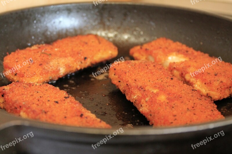 Fry Breaded Fish Pan Cook