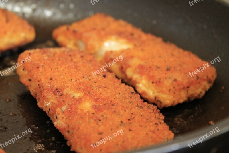 Fry Breaded Fish Pan Cook