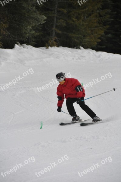 Skiing Whistler Canada British Columbia Winter