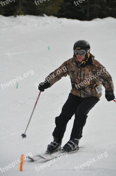 Skiing Whistler Canada British Columbia Winter