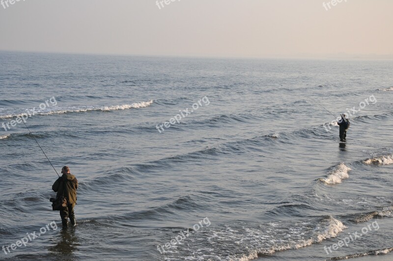 Angler Fishing Sea Hunting Patience