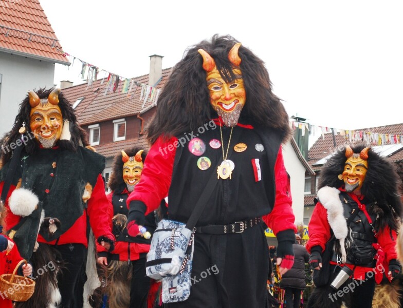 Carnival Shrovetide Germany Mask Devil