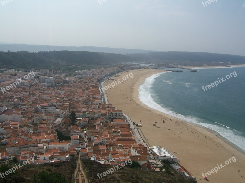 óbidos Portugal Ocean Beach Water