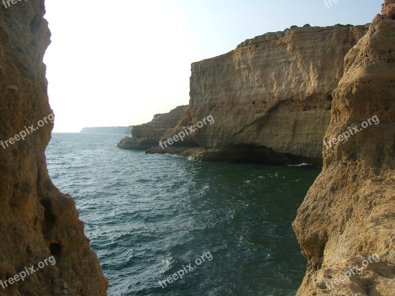 Coastline Portugal Rocks Coast Nature