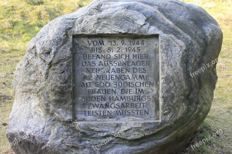 Memorial Plaque Persecution Of Jews Konzentrationslager Holocaust Shoa