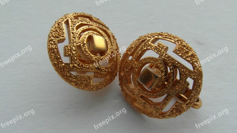 Vintage Gold Earrings Vintage Gold Jewellery Jewellery Earrings Gold