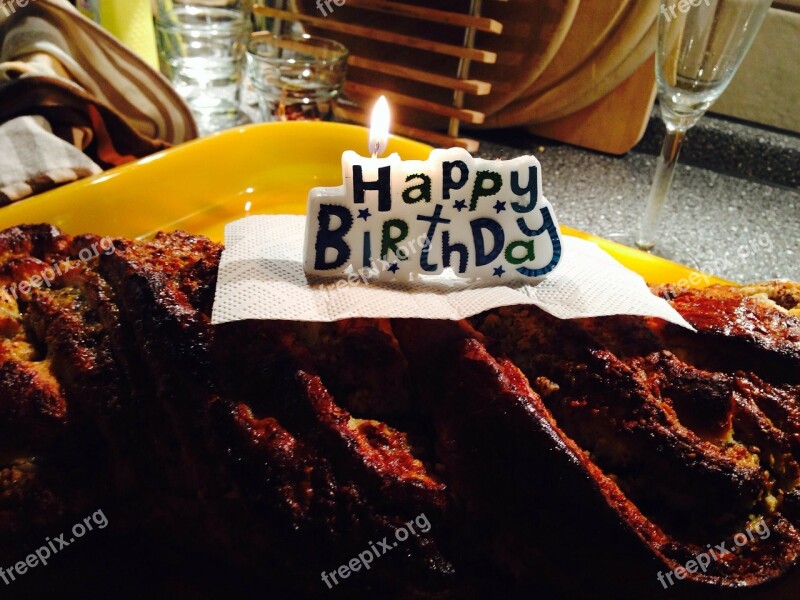 Birthday Candle Plait Cake Bake