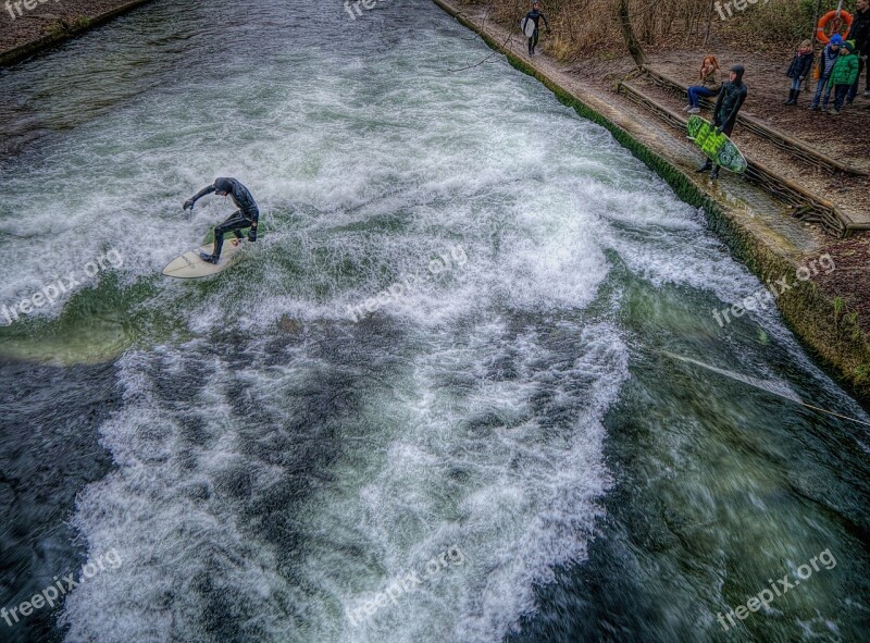 Munich Surf Hdr Water Surfboard