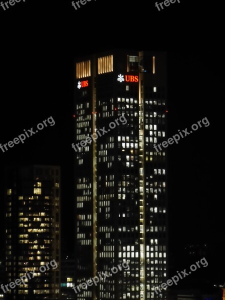 Frankfurt City Traffic Streets Building