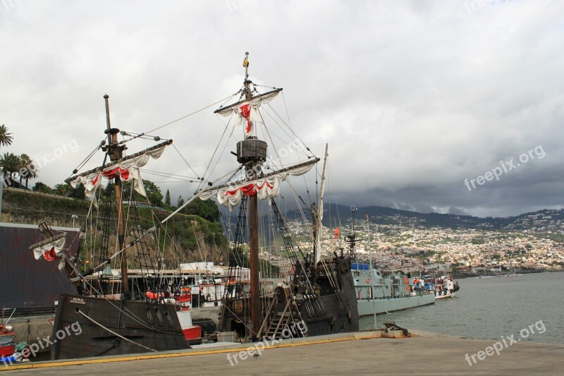 Sailing Vessel Sail Ship Rigging Masts