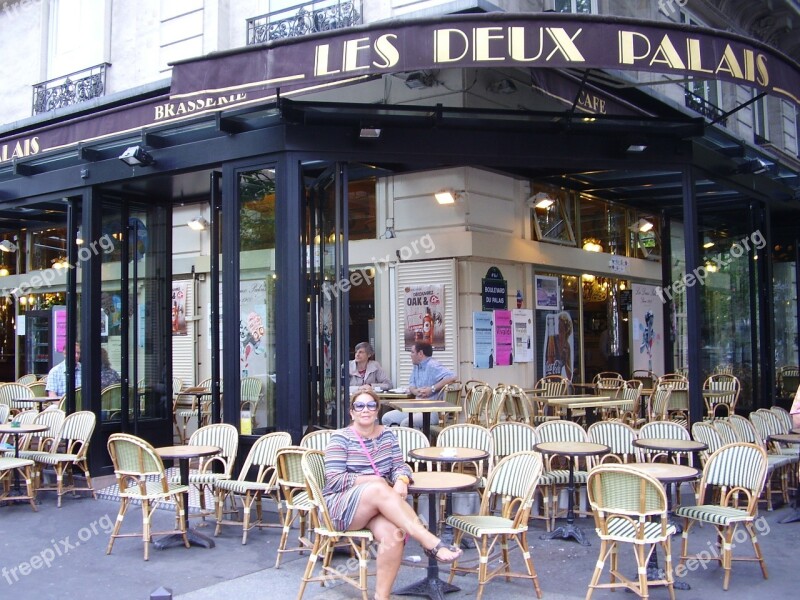 Parisian Cafe Pigale Paris France Free Photos