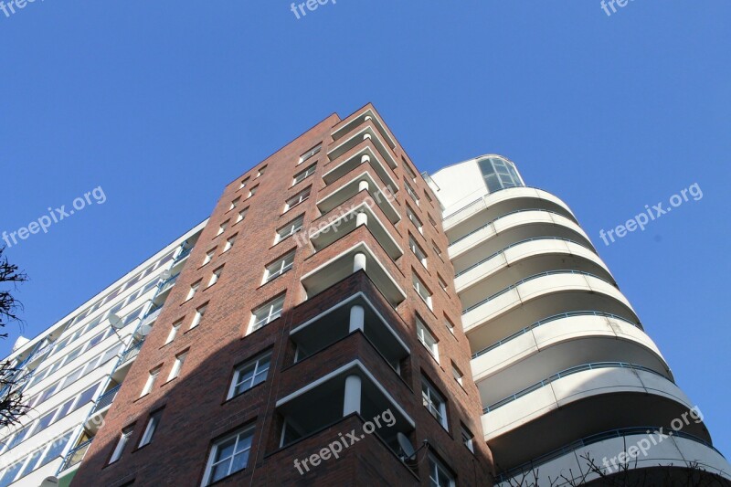 Skyscraper Low Angle Shot Architecture Hamburg Modern