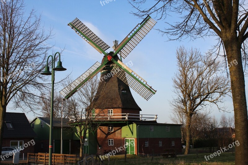 Windmill Mill God With Us Eddelak Dutch Windmill