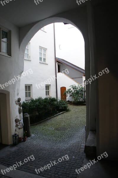 Archway Goal Courtyard Silent Rest