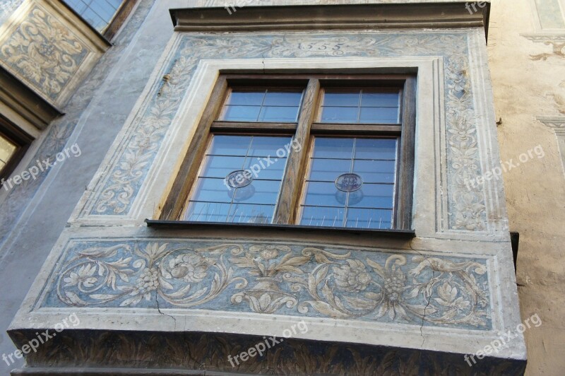 Bay Window House Facade Painted Building