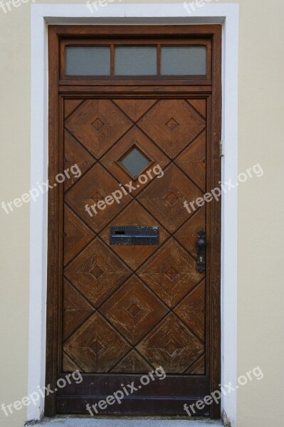 Door Wooden Door Front Door House Entrance Input