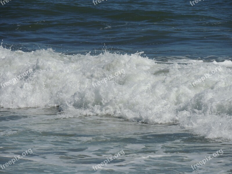 Sea Nature Mediterranean Torremolinos Waves