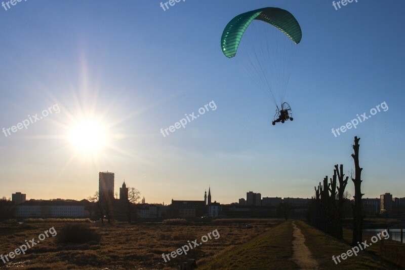 Słubice Sky Flying Sunset Hang Glider