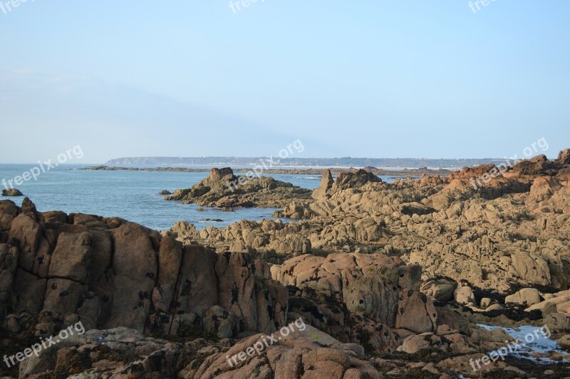 Sea View Jersey Rocks Rock Pools Coastline