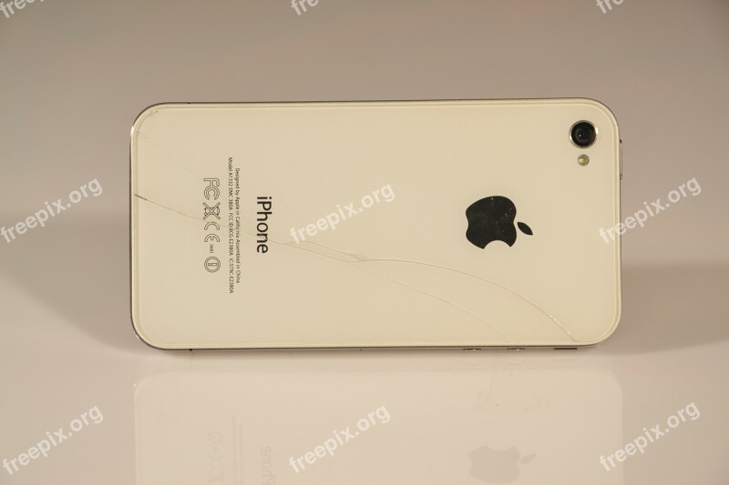 Iphone Iphone 4 Phone White Cell