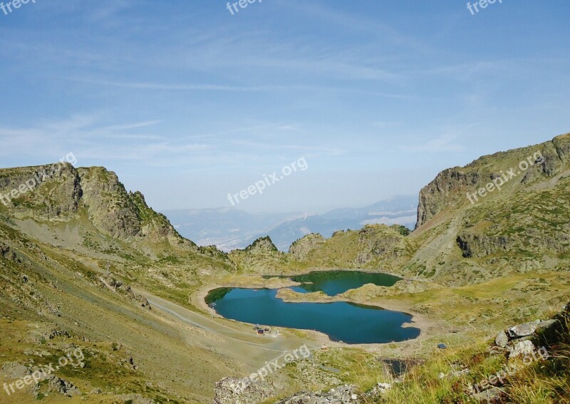 Lakes Robert Lakes France Alps Mountain