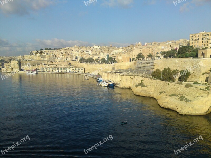 Malta Valletta Port Picturesque Mediterranean