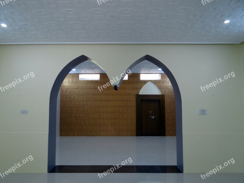 Interior Rpli Wall Decoration Arch Door Skylight