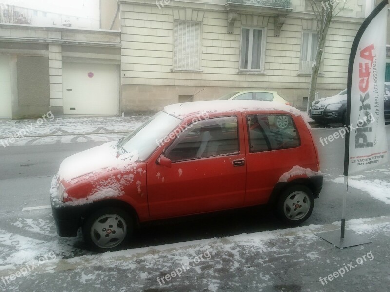 Car Fiat Cinquecento Vehicle Automobile