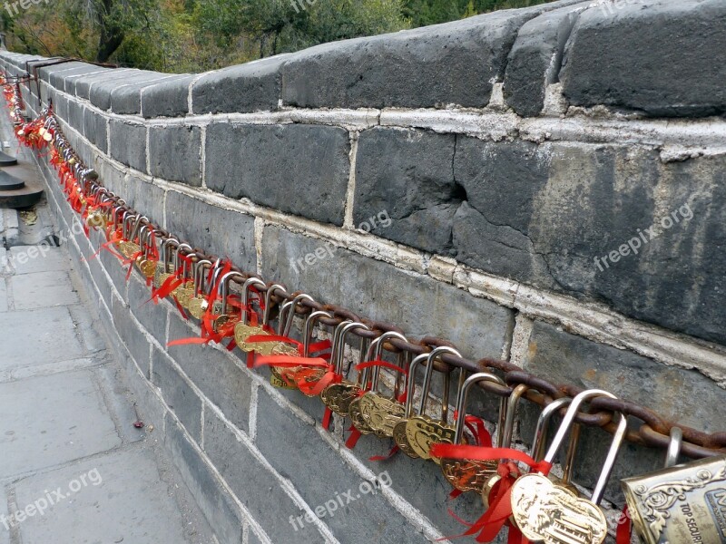 Castle Love Friendship Love Locks Wall