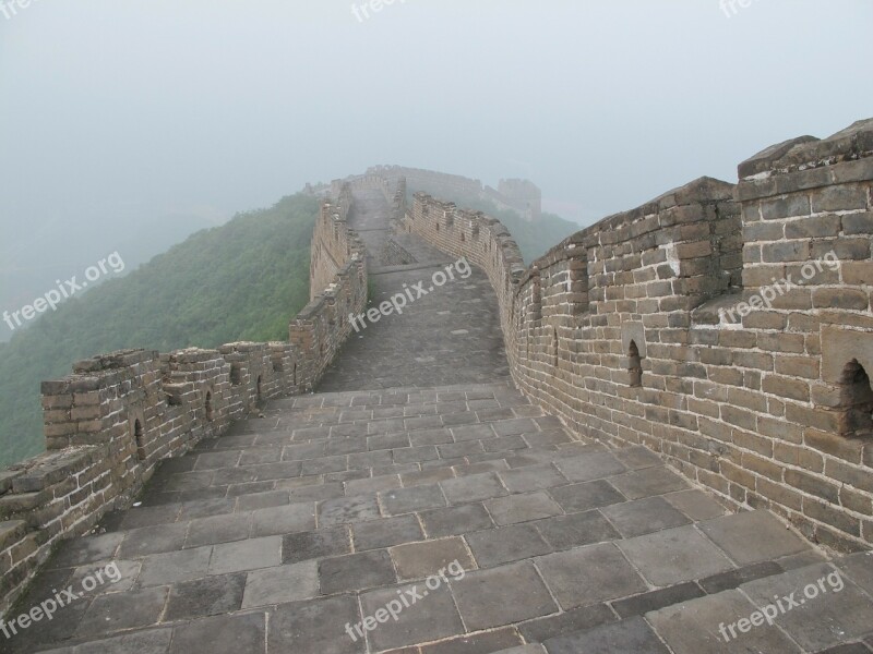 Great Wall China Chinese Wall Architecture