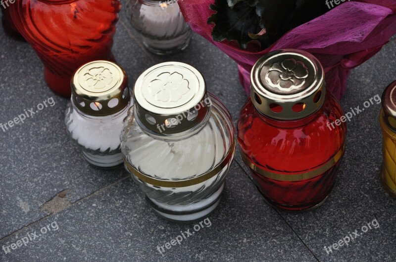 Candle Death Memory Cemetery Free Photos