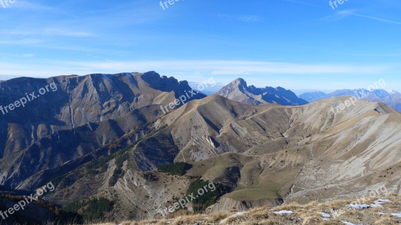 Landscape Mountain Alps Nature Panorama