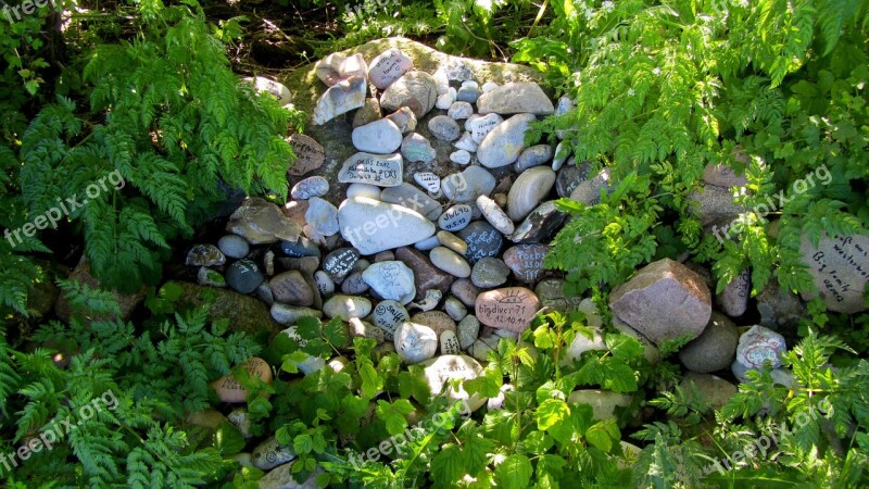 Inscribed Stone Logbook Geocache Pebbles Free Photos