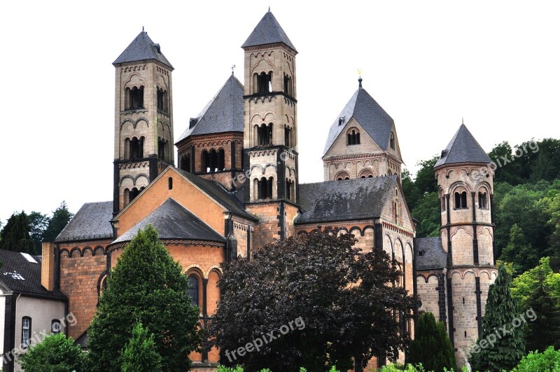 Benedictine Abbey Of Maria Laach Eifel Monastery Abbey Architecture