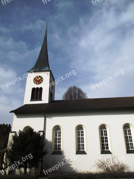 Church Tower Hauptwil Clock Tower Architecture