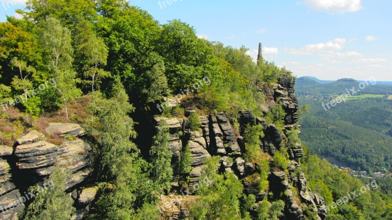 Lily Stone Saxon Switzerland Sandstone Mountain Landscape Free Photos