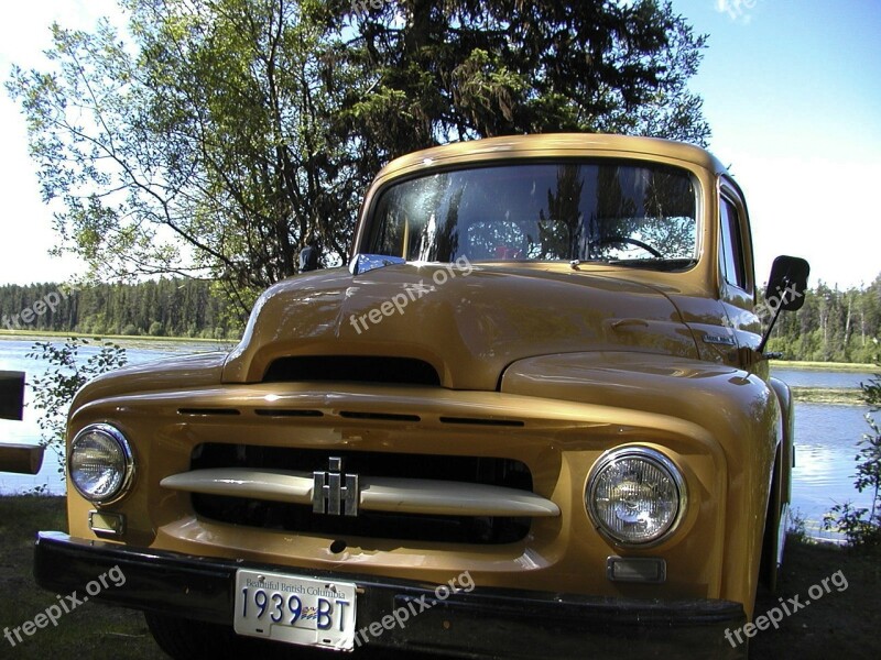 Old Timer Yellow Car Truck Restoration