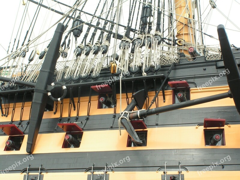 Hms Victory Lord Nelson Ship Portsmouth England