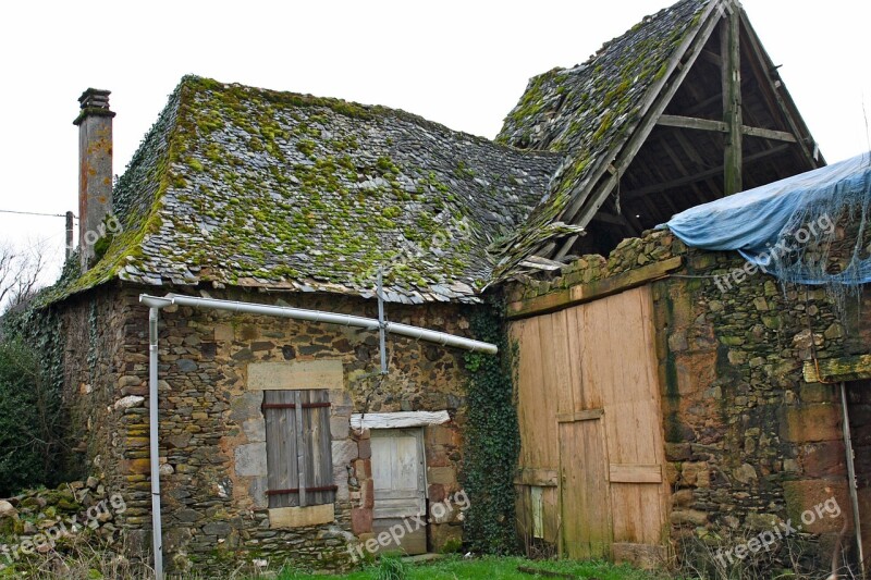 Derelict Building Derelict Barn Roof Collapse Ancient Barn Dereliction