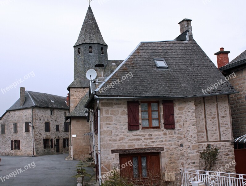 Stone Hamlet French Village Ancient Houses French Town Medieval Houses