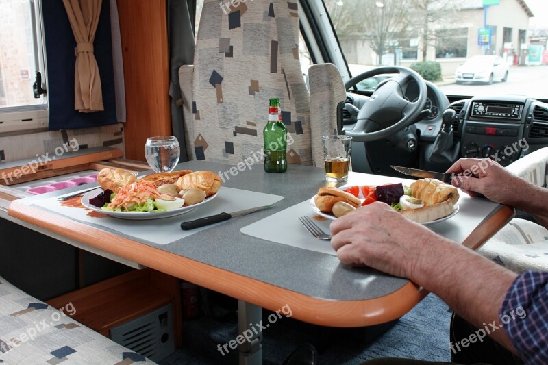 Recreational Vehicle Rv Eating Camper Life Table