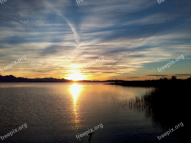 Chiemsee Abendstimmung Sunset Romance Sky Evening Sky