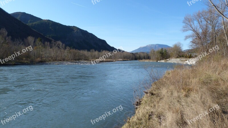 River Water Courses Landscape Nature Hautes Alpes