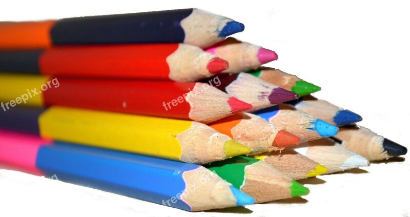 Colored Pencils Paint Colour Pencils Free Photos