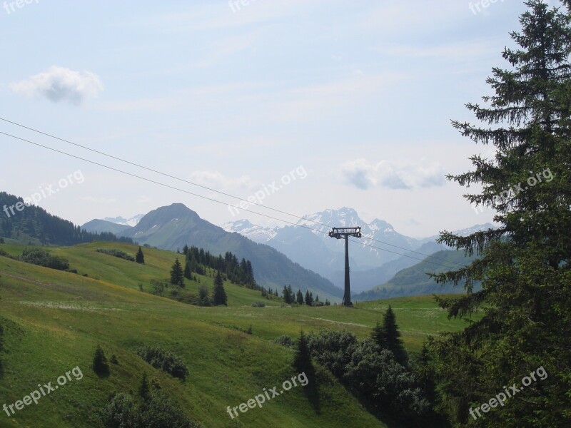 Allgäu Mountains Nature Distant Hochalm