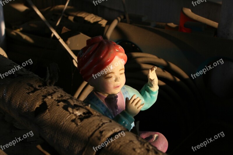 Fortune Teller Turban Turbaned Boy Old Amusement Park Future